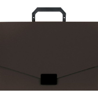 Портфель  1 отд. с ручкой и замком, чёрный