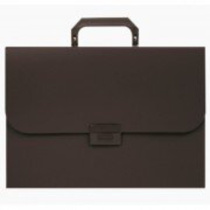 Портфель  6 отд. с ручкой и замком, чёрный