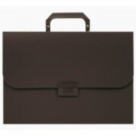 Портфель 13 отд. с ручкой и замком, чёрный