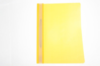 Скоросшив. пласт. прозр. верх.  жёлтый, 0.12/0.15