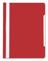 Скоросшив. пласт. прозр. верх.  малиновый, 0.12/0.16