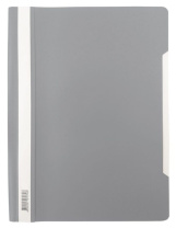 Скоросшив. пласт. прозр. верх.  серый Люкс , 0.14/0.18