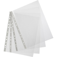 Файл с перфорацией А4+  премиум, 0,04мм / 100 шт/уп., глянцевые