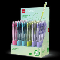 Карандаш механический 0,7 мм  DELI NEONUP, с ластиком, ассорти