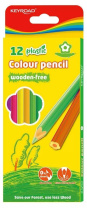 Карандаши цвет. 12цв KEYROAD пластиковые