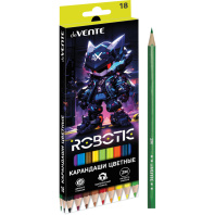 Карандаши цвет. 18цв deVENTE Robotic 2М, шестигранные