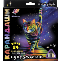 Карандаши цвет. 24цв  Луч "Фантазия", трехгранные, супермягкие
