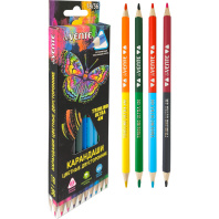 Карандаши цвет. двусторонние 18шт/36цв deVENTE Triolino Ultra 4М трёхгранные