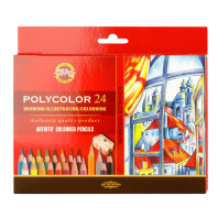 Карандаши цвет. 24цв  Koh-I-Noor "Polycolor" художестенные