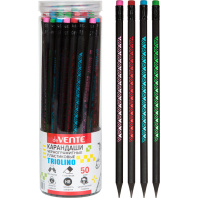Карандаш deVENTE HB Triolino , трёхгранный с ластиком, пластик ,туба
