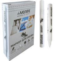 Маркер д/обуви 4мм , белый матовый