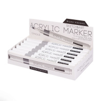 Маркер акриловый BV "Sketch and Art" серебряный пулевидн. 1-3мм