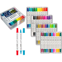 Набор маркеров акриловых  48цв. кистевидн./пулевидн."deVENTE. Classic&Pastel", двусторон.