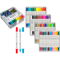 Набор маркеров акриловых  48цв. кистевидн./пулевидн."deVENTE. Classic&Pastel", двусторон.