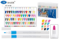 Набор маркеров акриловых  80цв. пулевидн. "Basir" 1-2,4мм