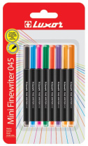 Набор капиллярных ручек LUXOR "Fine Writer 045" 0.8мм, 8цв., Мини, европодвес Набор капиллярных ручек LUXOR "Fine Writer 045" 0.8мм, 8цв., Мини, европодвес