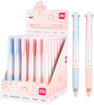 Ручка шар. многоцв. 3-х цветная, 0,7мм, резин.манжета