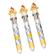 Ручка шар. многоцв.10-ти цветная "Фастфуд" 0,7мм