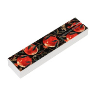 Ручка автомат. в пенале "Dreambox. Flora. Гранат" гелевая, 0,38мм, черные чернила, 2 стерж.