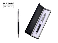 Ручка автомат. в футляре "Stand SB" шарик.,0,7мм, металл., синие чернила