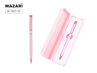 Ручка с пов.мех. в футляре "Bello P" шарик.,1,0мм, металл., синие чернила