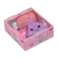 Набор подарочный BV "Sweet life" текстовыделитель, ластик, точилка