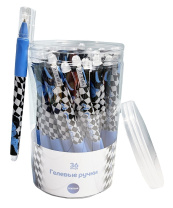 Ручка гелевая "Аниме. Клетка голубая" синяя, 0,5мм, софт-тач