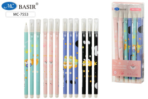 Ручка шар. "Кошка" синяя