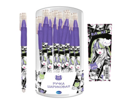 Ручка шариковая "Аниме" синяя, 0,7мм, Soft touch