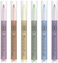 Набор текстовыделителей "Deli" 6 цв., 1-3,5мм, флуор.цвета