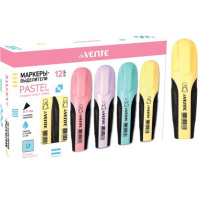 Текстовыделитель "deVENTE. Pastel" 1-5мм жёлтый пастельный, плоский. корп.