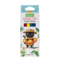 Фломастеры   6цв "Hatber. ЖЖ-Мяу" вентилир.колпачок