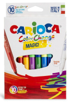 Фломастеры  10цв "Carioca Magic Markers", меняющие цвет