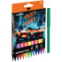 Фломастеры  12цв "deVENTE. Fast Or Last", вент.колпачок картон