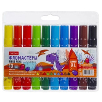Фломастеры Jumbo  10цв "Hatber. Диносад"