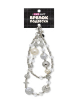 Брелок-подвеска для телефона "Diamond" серебро