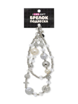 Брелок-подвеска для телефона "Diamond" серебро