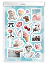 Стикеры "Любимые стикеры. Эстетика 2" 14,8*21см