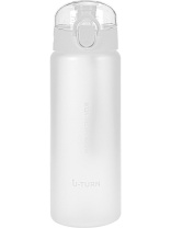 Бутылка для воды  780мл "Нежный оттенок" с крышкой-защёлкой, белый