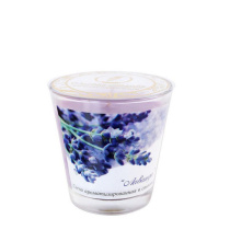 Свеча ароматизированные  6см "Лаванда" в стекле