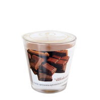 Свеча ароматизированные  6см "Шоколад" в стекле