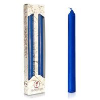 Свеча классическая синяя 2 шт/уп