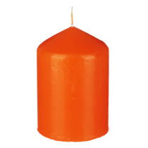 Свеча пеньковая 7*10см, оранжевая