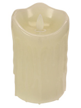 Свеча светодиодная  LED 7*12см "Уютный вечер" теплый желтый свет, без пульта