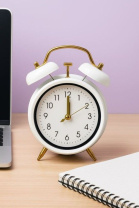 Часы-будильник "Aesthetic" белый