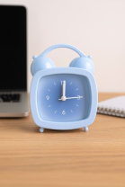 Часы-будильник "Jelly" 10см синий