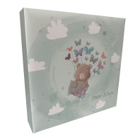 Фотоальбом 400 фото 10*15см 3 кольца Мишка в облаках