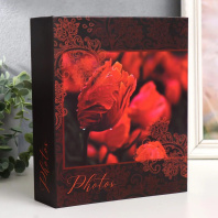 Фотоальбом 100 фото 10*15см Bloom. Тюльпаны, пластик.стр.