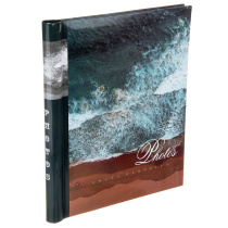 Фотоальбом магнитный 10л  23*28см спир. Волны