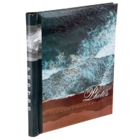Фотоальбом магнитный 10л  23*28см спир. Волны
